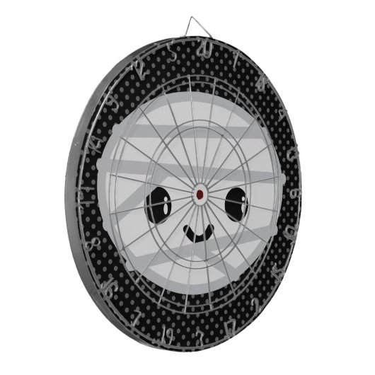 Kawaii Mummy Dart Board Dartscheibe (Vorderseite Links)