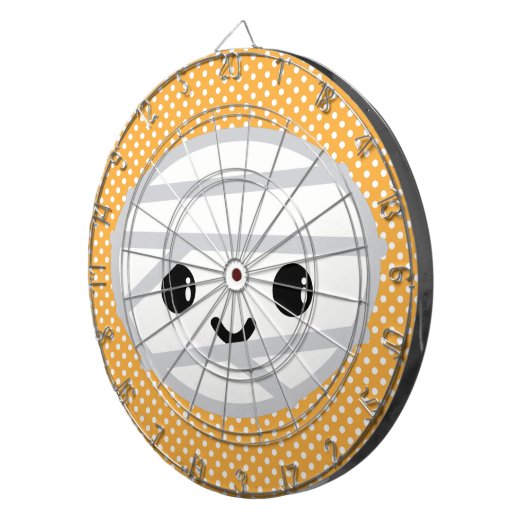 Kawaii Mummy Dart Board Dartscheibe (Vorderseite rechts)