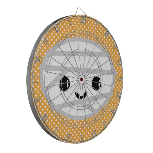 Kawaii Mummy Dart Board Dartscheibe (Vorderseite Links)