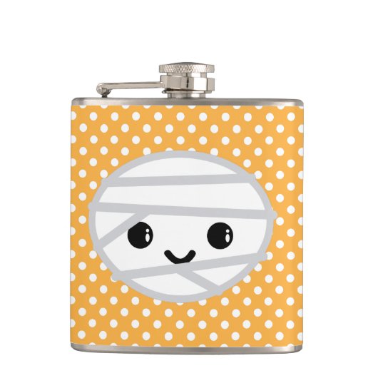 Kawaii Mummy Flask Flachmann (Vorderseite)