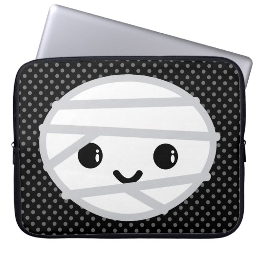 Kawaii Mummy Laptop Sleeve (Vorderseite)