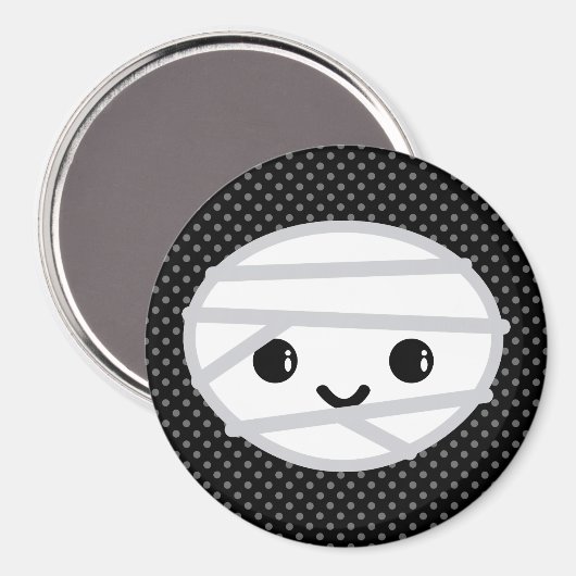 Kawaii Mummy Magnet (Vorderseite/Rückseite)