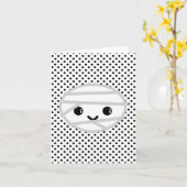 Kawaii Mummy Note Card Karte (Gelbe Blume)