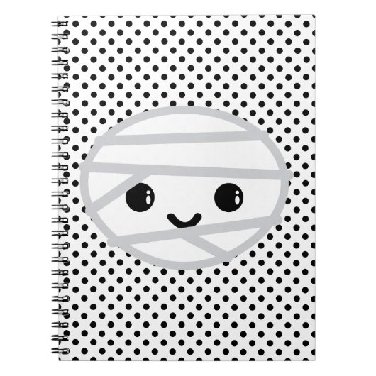 Kawaii-Mummy-Notebook Notizblock (Vorderseite)