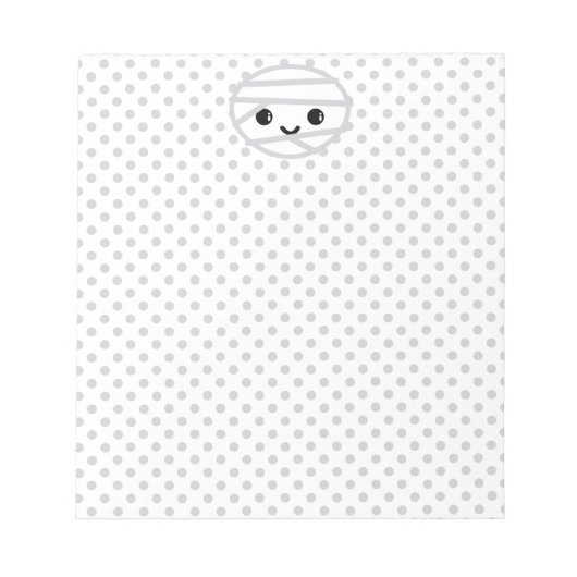 Kawaii Mummy Notepad Notizblock (Vorderseite)