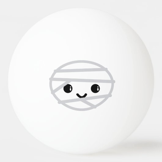 Kawaii Mummy Ping Pong Balls Tischtennisball (Rückseite)
