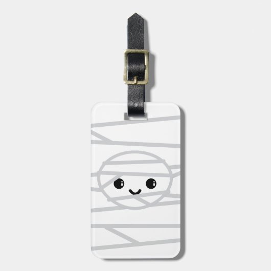 Kawaii Mummy Travel Luggage Tags Gepäckanhänger (Vorderseite vertikal)