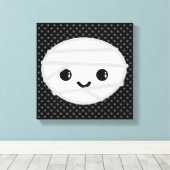 Kawaii Mummy Wrapped Canvas Leinwanddruck (Insitu (Holzboden))