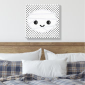 Kawaii Mummy Wrapped Canvas Leinwanddruck (Insitu (Schlafzimmer))