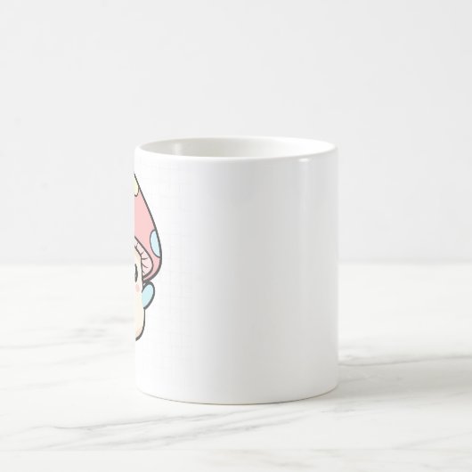 Kawaii Mushroom Buddy Kaffeetasse (Mittel)