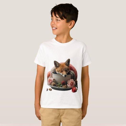 Kawaii Mushroom Family T - Shirt - Niedlicher Wald (Vorne ganz)