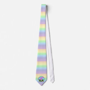 KAWAII MUSHROOM SHROOM GINGHAM PATCHWORK PLAID KRAWATTE