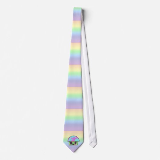 KAWAII MUSHROOM SHROOM GINGHAM PATCHWORT KARIERT KRAWATTE (Vorderseite)