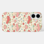 Kawaii Mushroom Snail Pattern Phone Case (Rückseite (Horizontal))