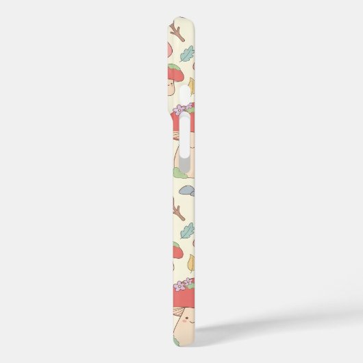 Kawaii Mushroom Snail Pattern Phone Case (Rückseite / Links)