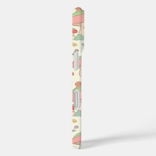 Kawaii Mushroom Snail Pattern Phone Case (Rückseite / Rechts)