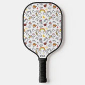 Kawaii Muster Custom Monogram Pickleball Paddle (Vorderseite)