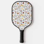 Kawaii Muster Custom Monogram Pickleball Paddle (Rückseite)