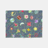 kawaii Muster Fleecedecke (Vorderseite (Horizontal))