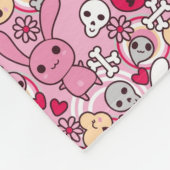 Kawaii Muster Fleecedecke (Ecke)