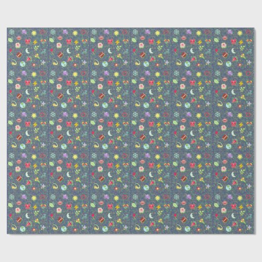 Kawaii-Muster Geschenkpapier (Flach)