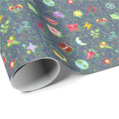 Kawaii-Muster Geschenkpapier (Rolleneckpunkt)