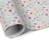 Kawaii-Muster Geschenkpapier (Rolleneckpunkt)