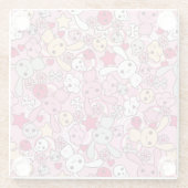 Kawaii Muster Glasuntersetzer (Rückseite)