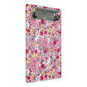 Kawaii Muster Mini Klemmbrett (Schrägansicht)