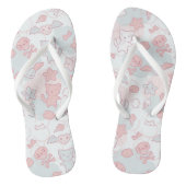 Kawaii-Muster mit Doodle Badesandalen (Fußbett)