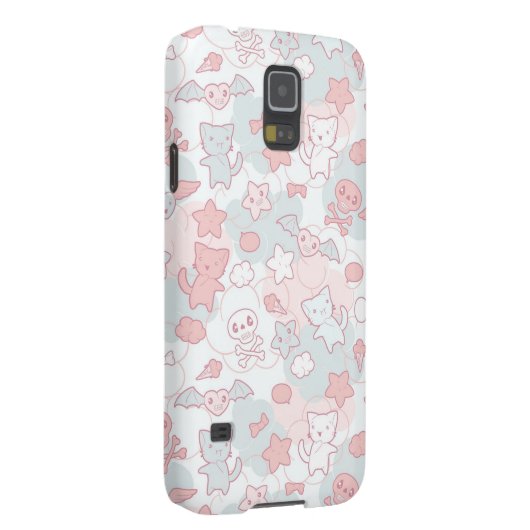 kawaii Muster mit Gekritzel Case-Mate Samsung Galaxy Hülle (Rückseite/rechts)