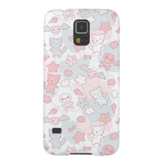 kawaii Muster mit Gekritzel Case-Mate Samsung Galaxy Hülle (Rückseite)