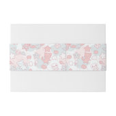 kawaii Muster mit Gekritzel Einladungsbanderole (Rückseitenbeispiel)