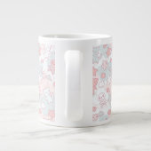 kawaii Muster mit Gekritzel Jumbo-Tasse (Rückseite)