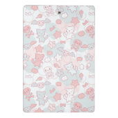 kawaii Muster mit Gekritzel Mini Klemmbrett (Rückseite)