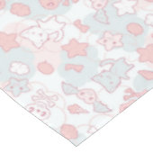 kawaii Muster mit Gekritzel Tischdecke (Schrägansicht)