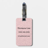 Kawaii Muster mit niedlichen Kuchen Gepäckanhänger (Rückseite vertikal)