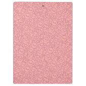 Kawaii Muster mit niedlichen Kuchen Klemmbrett (Rückseite)