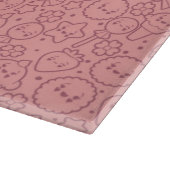 Kawaii Muster mit niedlichen Kuchen Schneidebrett (Ecke)