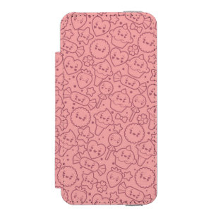 Kawaii-Muster mit süßen Kuchen Incipio Watson™ iPhone 5 Geldbörsen Hülle