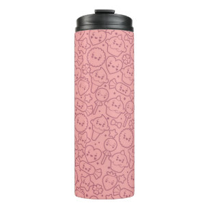 Kawaii-Muster mit süßen Torten Thermosbecher