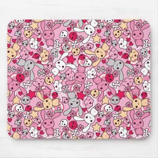 Kawaii Muster Mousepad (Vorne)