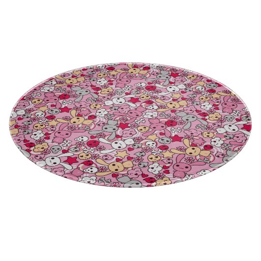 Kawaii Muster Schneidebrett (Ecke)