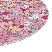 Kawaii Muster Schneidebrett (Ecke)