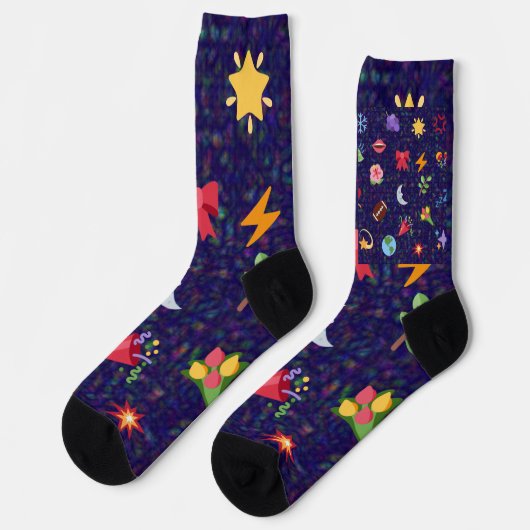 Kawaii-Muster Socken (Linkes Detail)