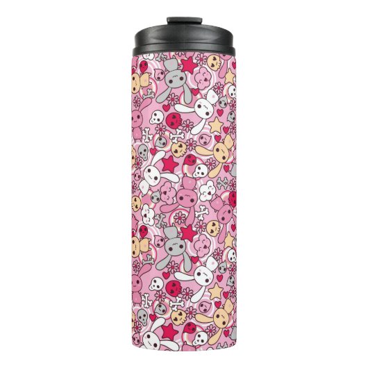 Kawaii Muster Thermosbecher (Vorderseite)