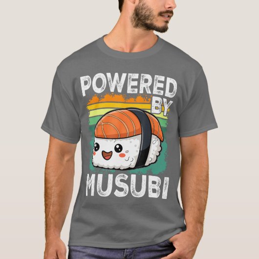 Kawaii Musubi retro funny T-Shirt (Vorderseite)