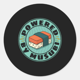 Kawaii Musubi Runder Aufkleber