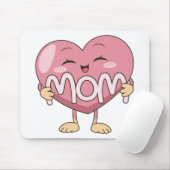 Kawaii-Mutter-Herzumarmungs-Design Mousepad (Mit Mouse)