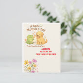 Kawaii Muttertagskarte - Von The Pack Postkarte (Stehend Vorderseite)